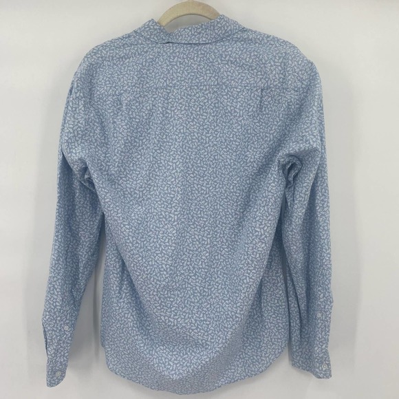 J. Crew Slim Untucked Button Up Shirt With White Floral Pattern - Picture 3 of 3